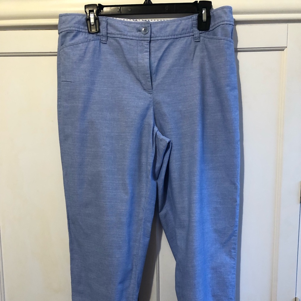 Talbots Chambray Light Blue Pants